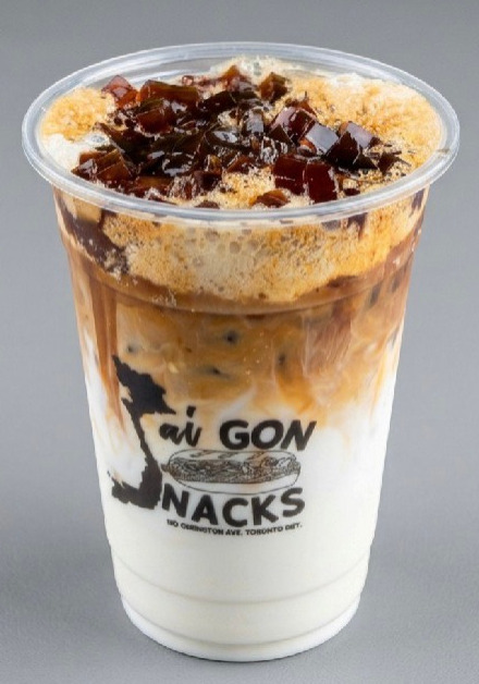Iced Phindi Almond with Coffee Jelly